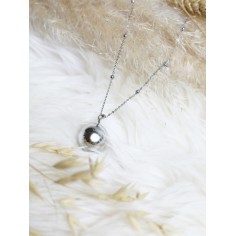 Collier bola de grossesse Fine Collection, quartz rose-rosé