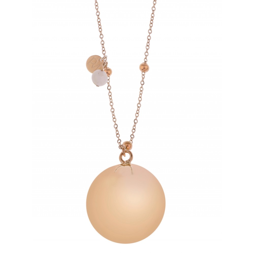 Collier bola de grossesse Fine Collection, quartz rose-rosé
