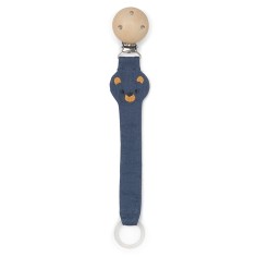 Franck & Fischer Schnullerkette Teddy Blau