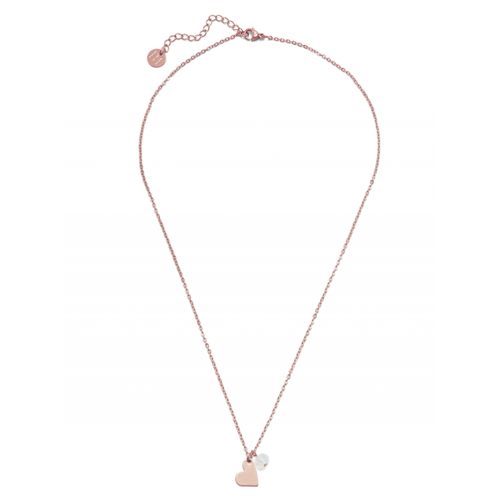 Steel Collection Halskette - Herz Rosé