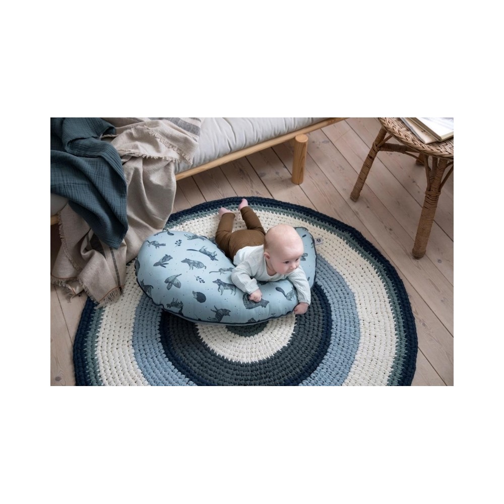 Häkelteppich Hazy Blue