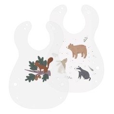 Sebra Kunststoff Lätzchen, 2er Pack, Nightfall