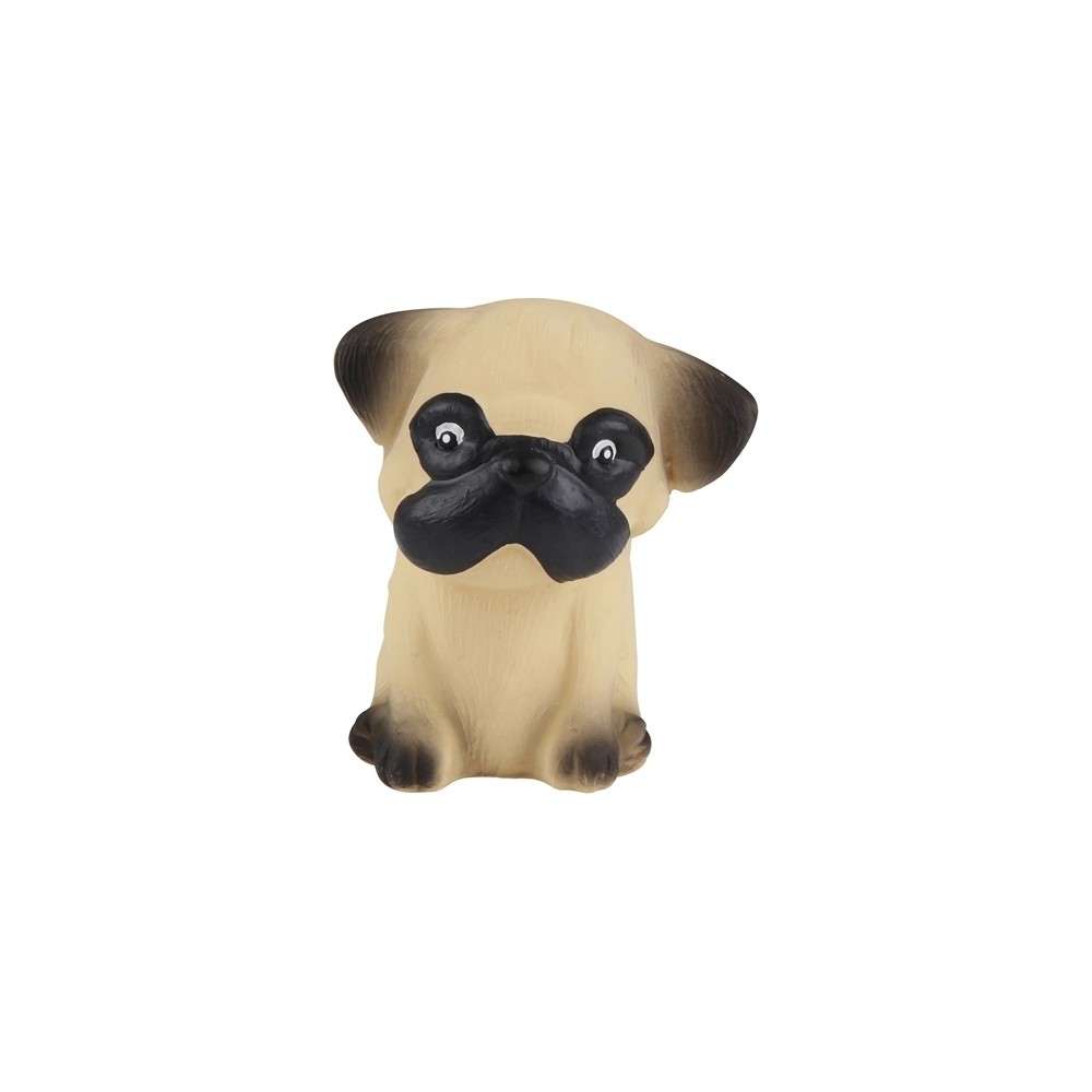 HEVEA Greifling aus Naturkautschuk, Hund Mops