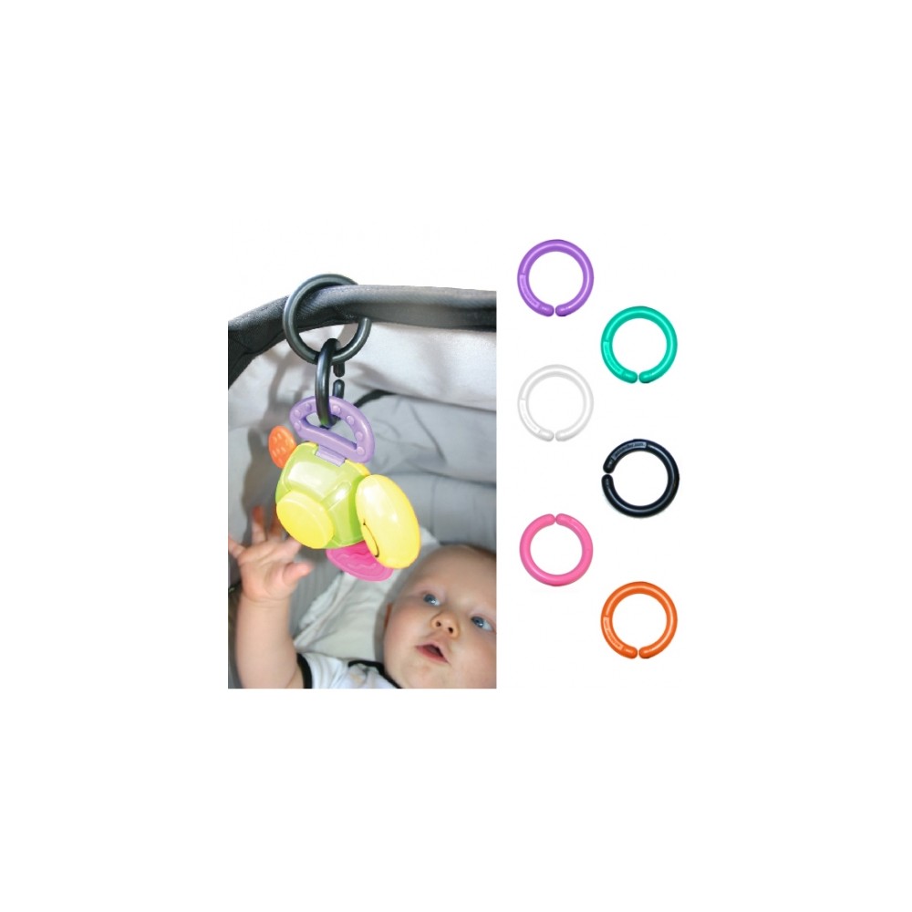 Kinderwagen-Befestigungsring, Weiss