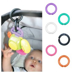 Kinderwagen-Befestigungsring, Weiss