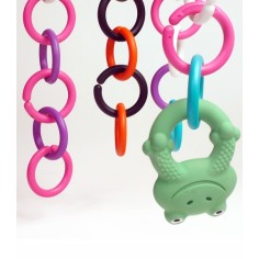 Kinderwagen-Befestigungsring, Weiss