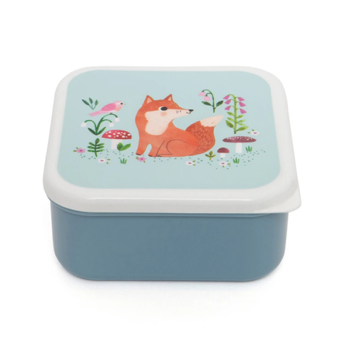 Petit Monkey Set 3 Snack-Dosen, Stone Blue