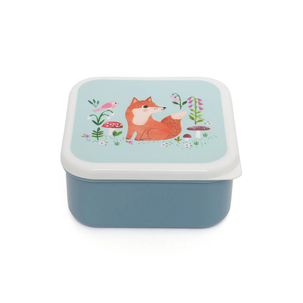 Petit Monkey Set 3 Snack-Dosen, Stone Blue