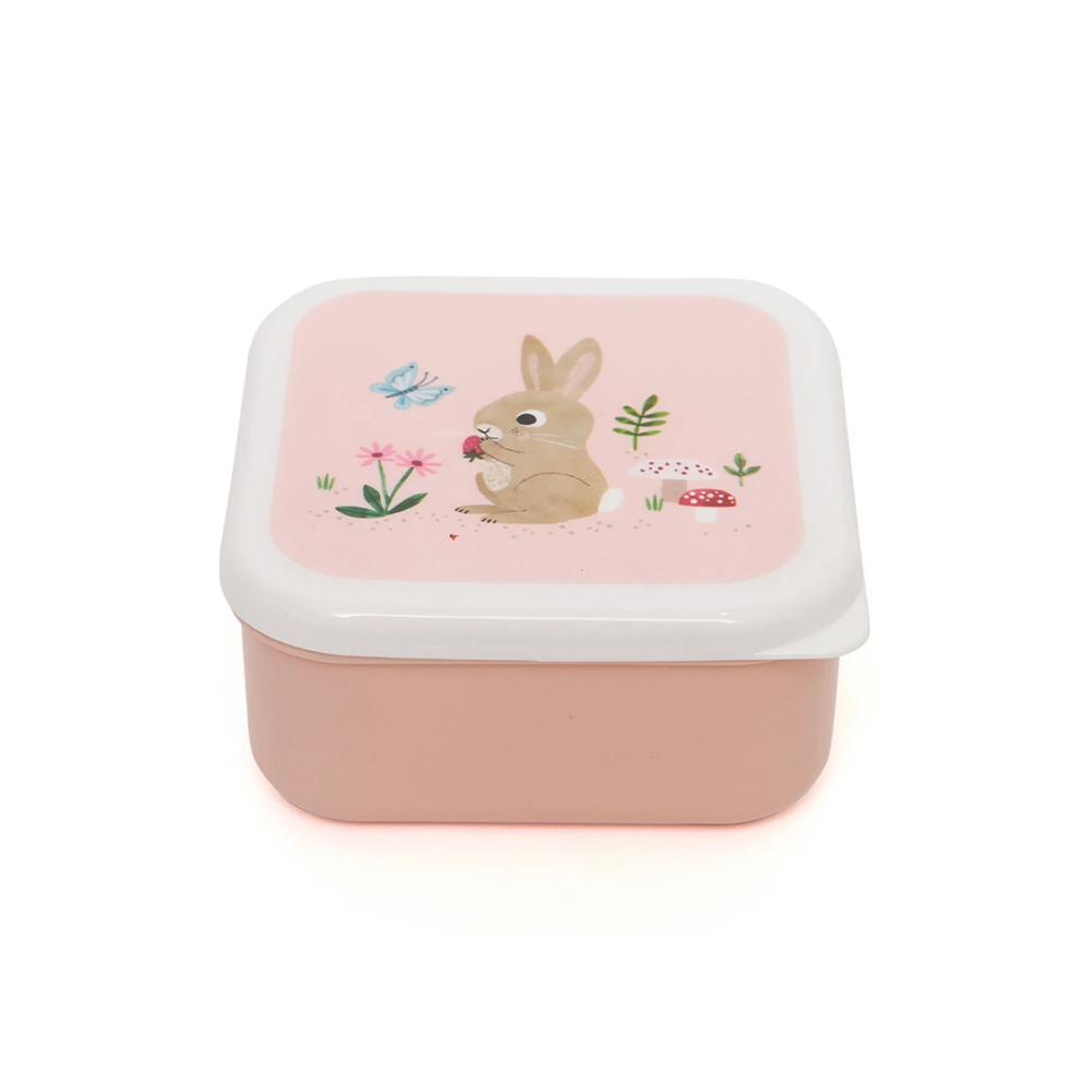 Petit Monkey Set 3 Snack-Dosen, Stone Blue