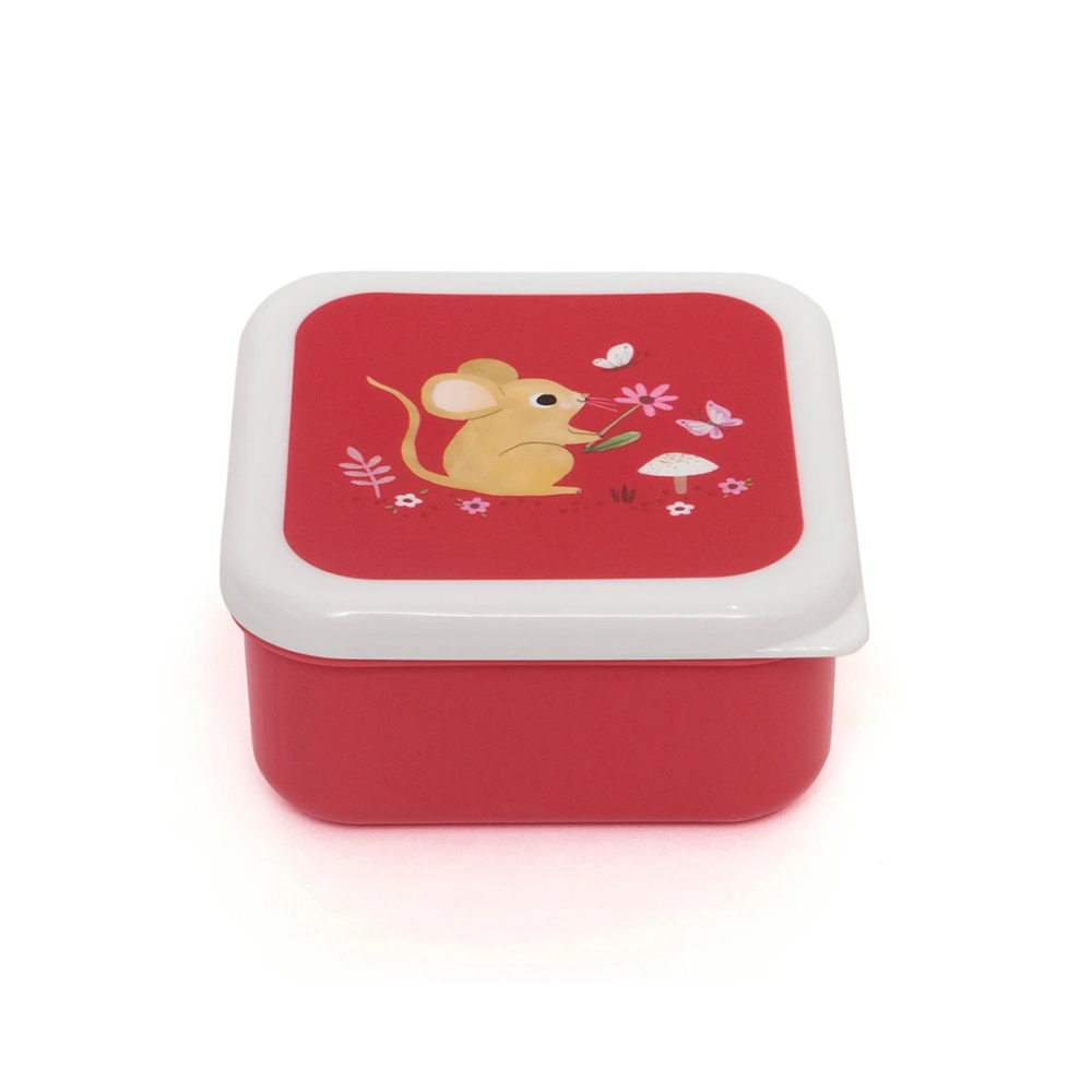 Petit Monkey Set 3 Snack-Dosen, Stone Blue