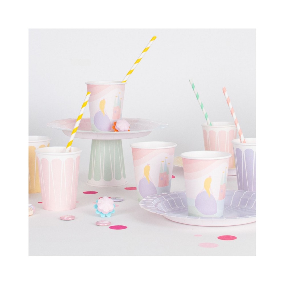 My Little Day Kartonbecher, Prinzessin, 8-er Pack