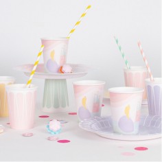 My Little Day Kartonbecher, Prinzessin, 8-er Pack