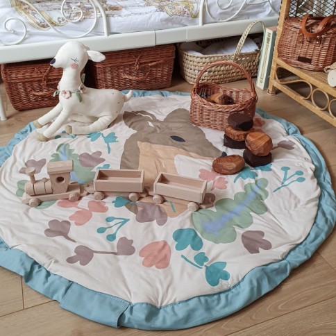 Play&Go Spielzeugtasche & Krabbeldecke 3-in-1, Hirsch