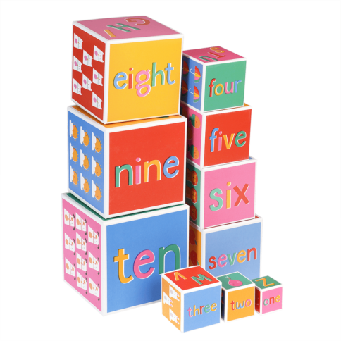 Rex London 10 Stapelblöcke, Happy Life