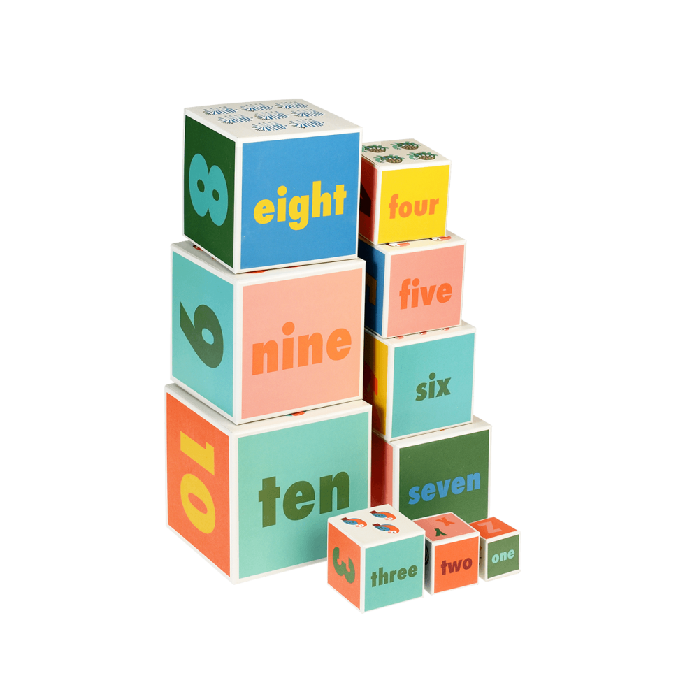 Rex London 10 Stapelblöcke, Wild Wonders