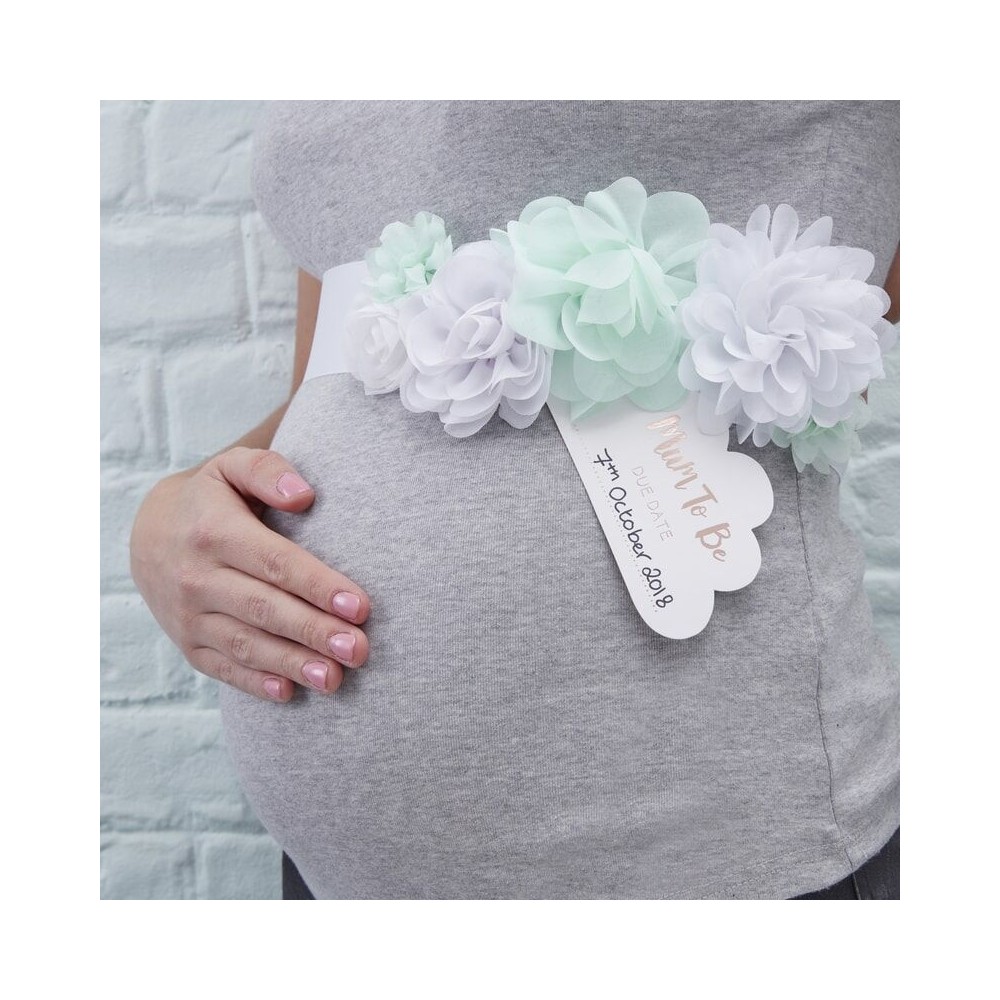 Hello World Baby Shower Bump Mummy To Be Sash