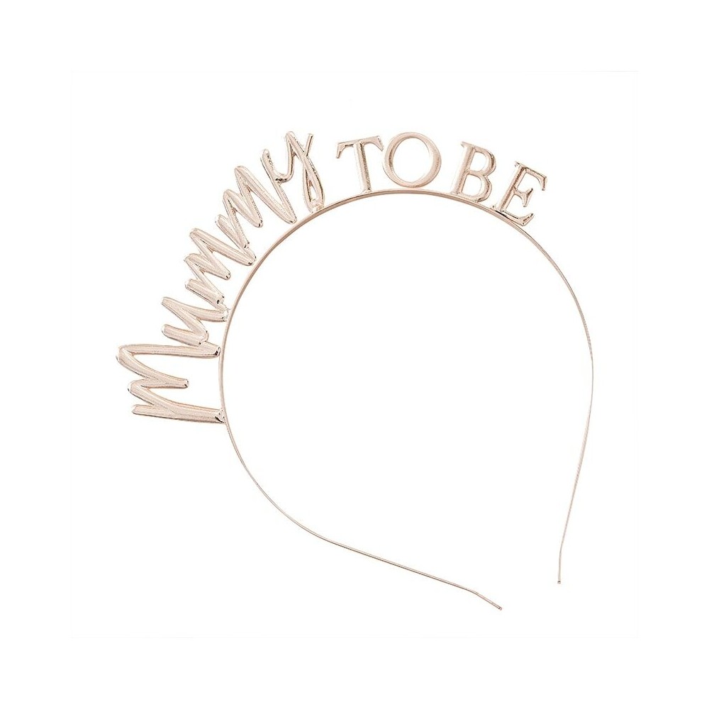 Rose Gold Metal Mummy To Be Baby Shower Headband