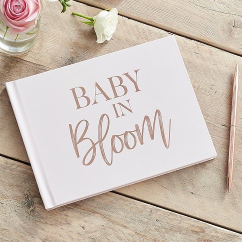 Rose Gold And Blush Baby Shower Guest Book