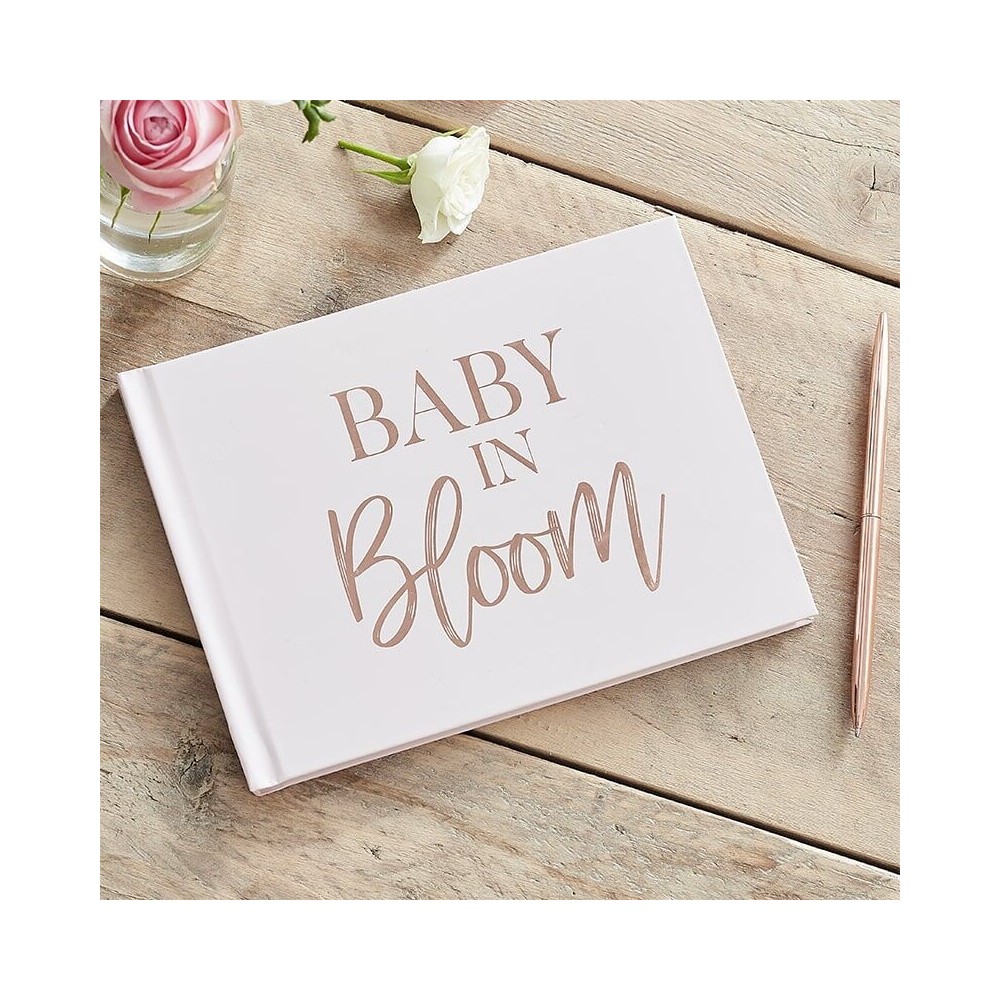 Rose Gold And Blush Baby Shower Guest Book