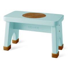 Hevea Kinderhocker aus Kautschukbaumholz - Dusty Blue