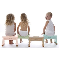 Hevea Kinderhocker aus Kautschukbaumholz - Sage