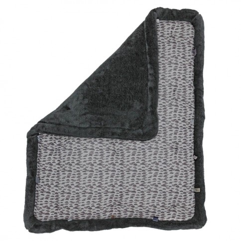 Snoozebaby Krabbeldecke / Laufgittereinlage Cheerful Playing - Frost Grey