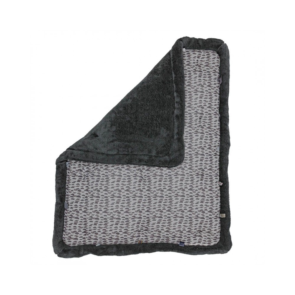 Snoozebaby Krabbeldecke / Laufgittereinlage Cheerful Playing - Frost Grey