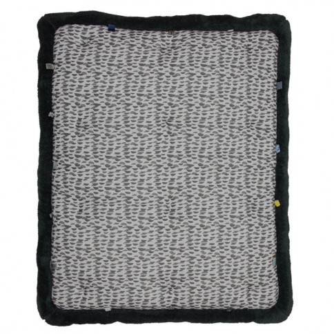 Snoozebaby Krabbeldecke / Laufgittereinlage Cheerful Playing - Frost Grey