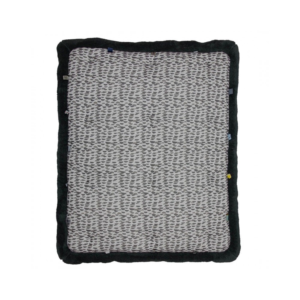 Snoozebaby Krabbeldecke / Laufgittereinlage Cheerful Playing - Frost Grey