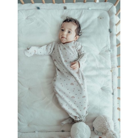 Snoozebaby Krabbeldecke / Laufgittereinlage Cheerful Playing - Stone Beige