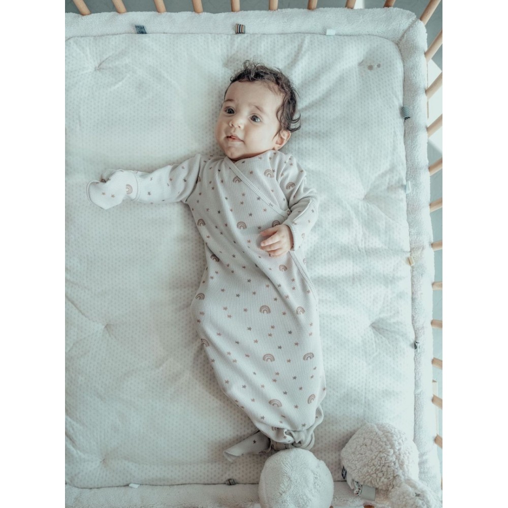 Snoozebaby Krabbeldecke / Laufgittereinlage Cheerful Playing - Stone Beige