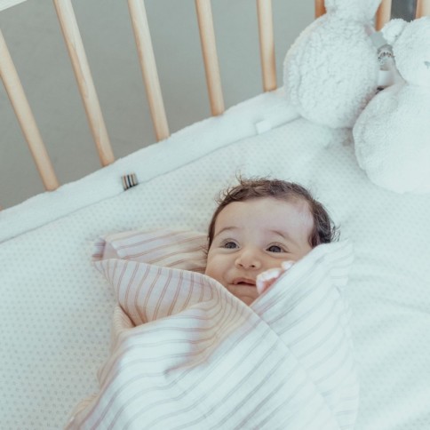 Snoozebaby Krabbeldecke / Laufgittereinlage Cheerful Playing - Stone Beige