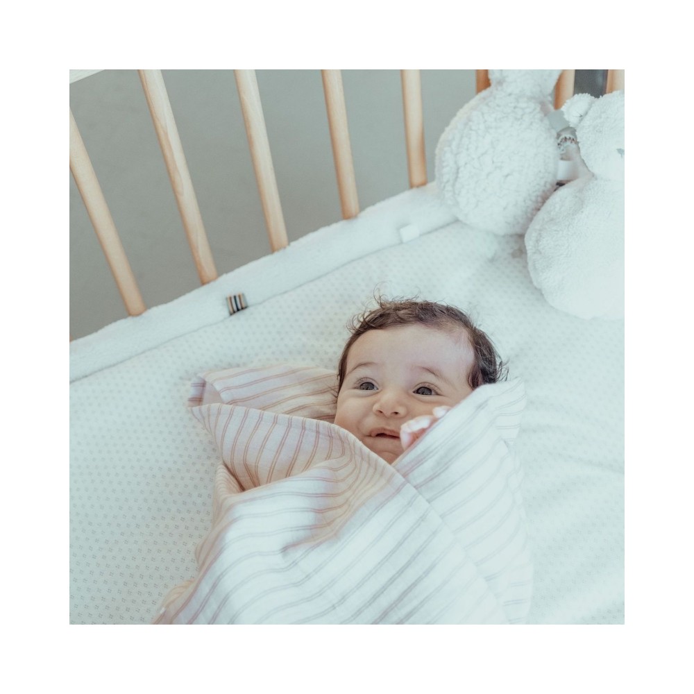 Snoozebaby Krabbeldecke / Laufgittereinlage Cheerful Playing - Stone Beige