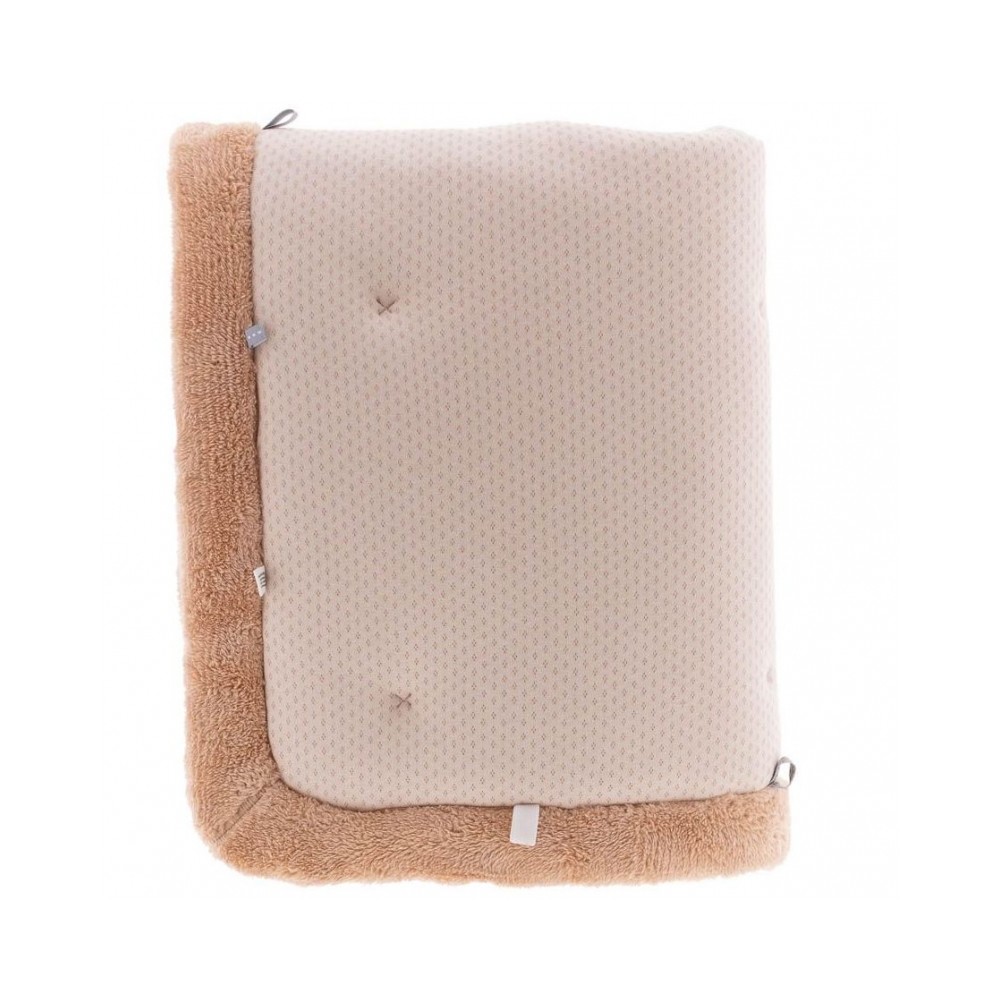 Snoozebaby Krabbeldecke / Laufgittereinlage Cheerful Playing - Milky Rust