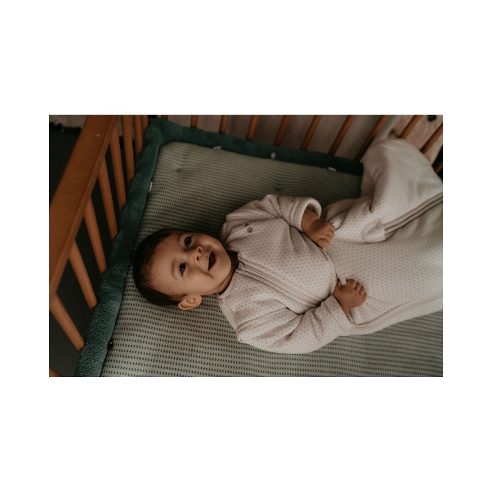 Snoozebaby Krabbeldecke / Laufgittereinlage Cheerful Playing - Smokey Green