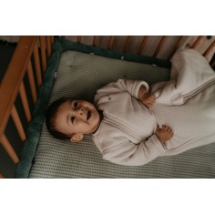 Snoozebaby Krabbeldecke / Laufgittereinlage Cheerful Playing - Smokey Green