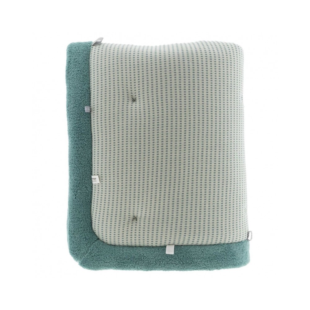 Snoozebaby Krabbeldecke / Laufgittereinlage Cheerful Playing - Smokey Green