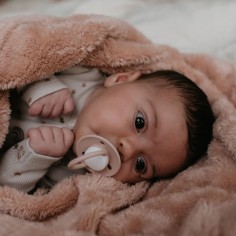 Snoozebaby zweischichtige Decke 100 x 150 cm, Milky Rust