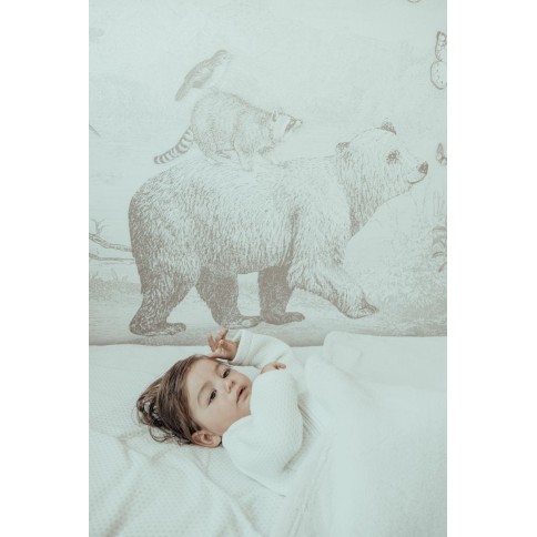 Snoozebaby zweischichtige Decke 100 x 150 cm, Stone Beige