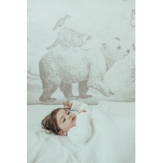Snoozebaby zweischichtige Decke 100 x 150 cm, Stone Beige