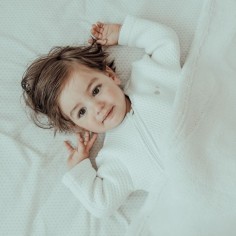 Snoozebaby zweischichtige Decke 100 x 150 cm, Stone Beige