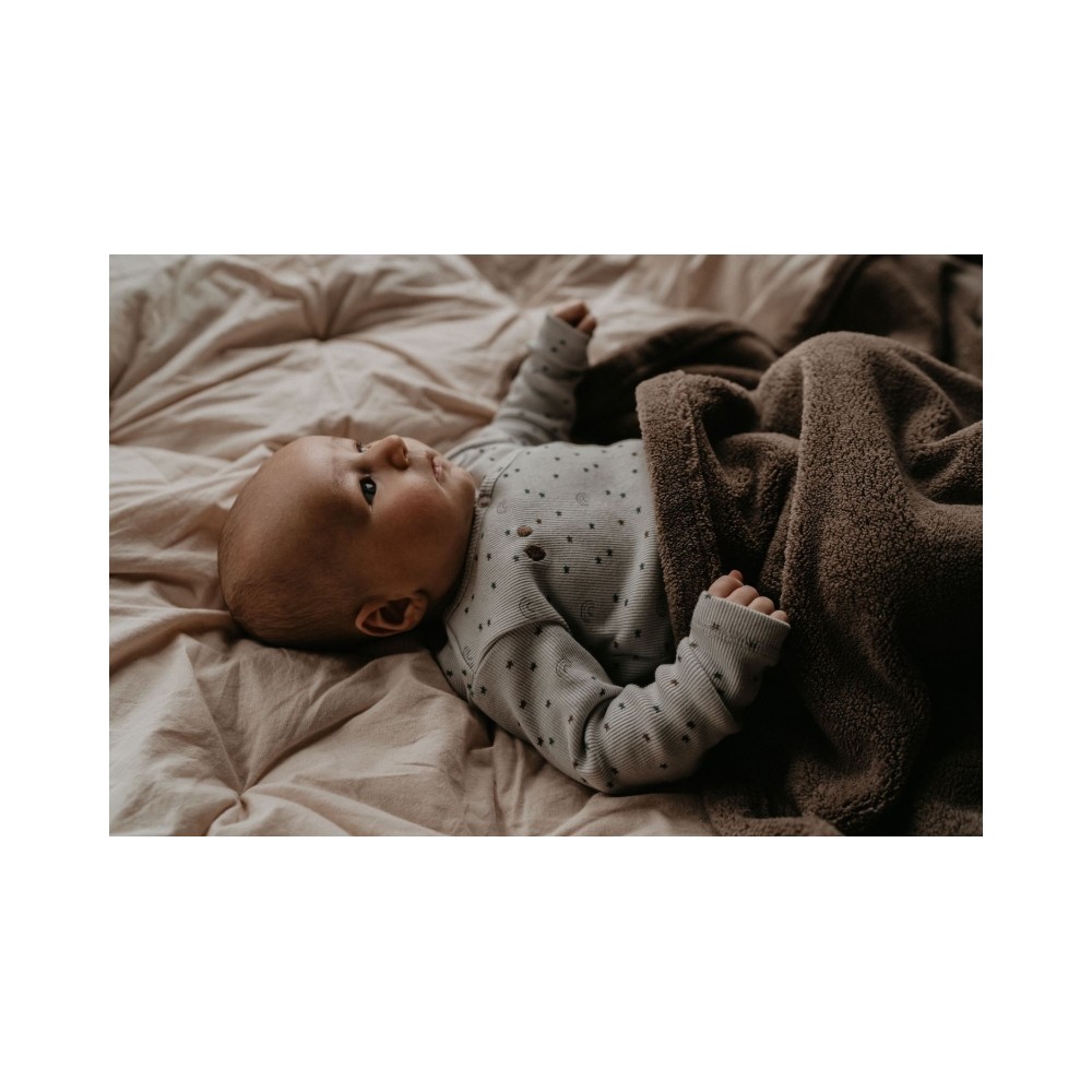 Snoozebaby zweischichtige Decke 100 x 150 cm, Warm Brown