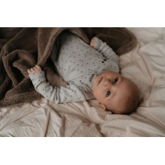 Snoozebaby zweischichtige Decke 100 x 150 cm, Warm Brown