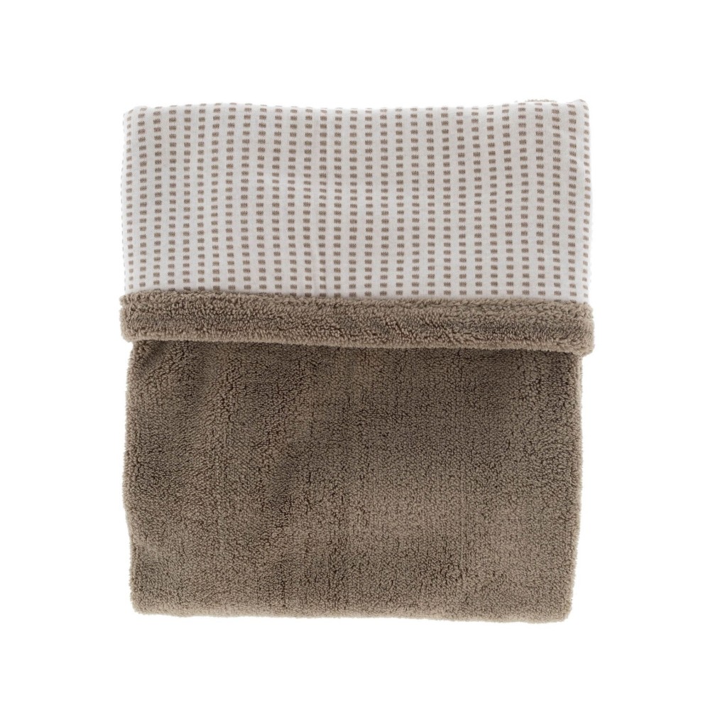 Snoozebaby zweischichtige Decke 100 x 150 cm, Warm Brown