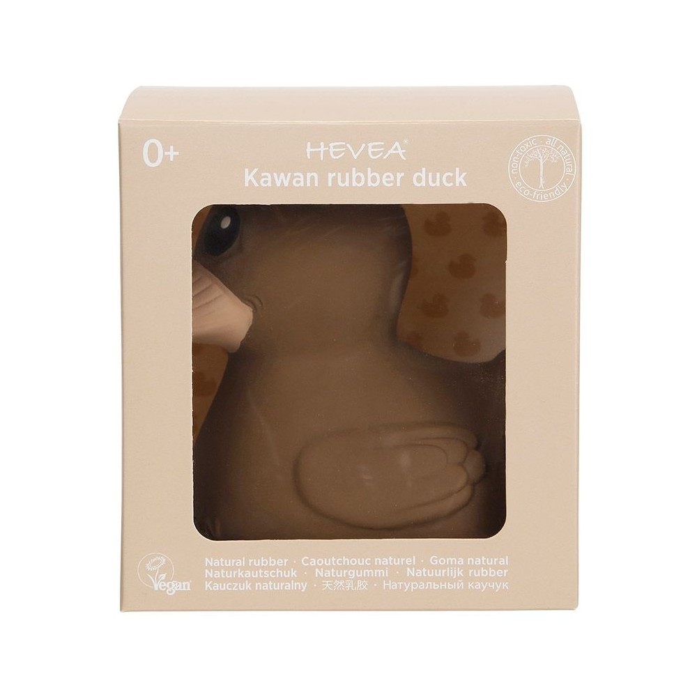 HEVEA Badespielzeug Ente Kawan, Choco Latte