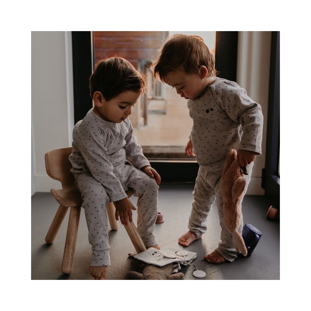 Snoozebaby Strampler, Regenbogen/ grün