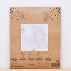 riesige Konfetti Ballone, 3 Stück - rosa