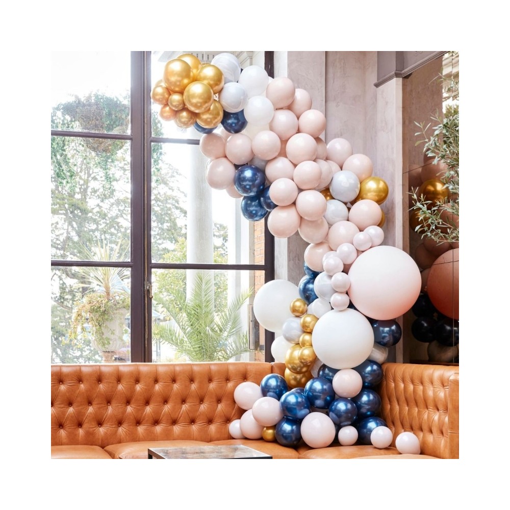 Ballonbogen, Luxe Teal and Gold Chrome