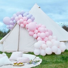 Ballonbogen, Luxe Pastel Pink and Purple