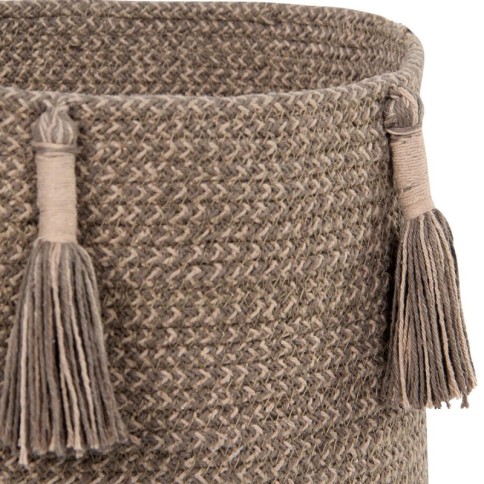 Lorena Canals Aufbewahrungskorb Woody, Soil Brown